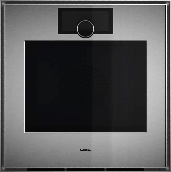 Gaggenau GO450120 — Духовой шкаф 60 x 60 см Петли двери справа, нержавеющая сталь за дымчатым стеклом